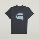 G-STAR Outlet Spray G Logo T-Shirt Dark blue