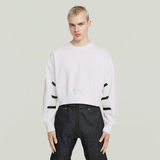 G-STAR Outlet Sudadera WVB Unisex Cropped Blanco