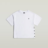 G-STAR Outlet Top Side Buttons Relaxed Blanco