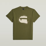 G-STAR Outlet Camiseta Spray G Logo Verde