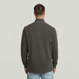 G-STAR Outlet Overdyed Half Zip Tweeter Grey