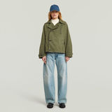 G-STAR Outlet Oversized Short Trench Coat Green
