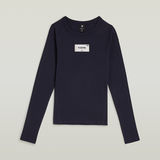 G-STAR Outlet Camiseta Embro Patch Slim Azul oscuro