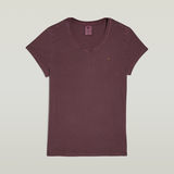 G-STAR Outlet Camiseta Overdyed Eyben Slim V Rojo