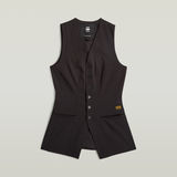 G-STAR Outlet Waistcoat Top Black