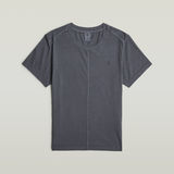 G-STAR Outlet Camiseta Overdyed Front Seam Azul oscuro