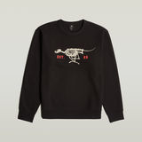 G-STAR Outlet Running Dog Back Graphic Sweater Black