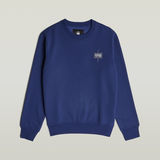 G-STAR Outlet Logo Sweater Medium blue