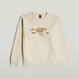 G-STAR Outlet Running Dog Sweater White