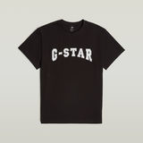 G-STAR Outlet Felt Logo T-Shirt Black