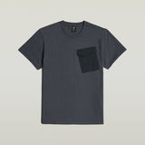 G-STAR Outlet Fabric Mix Pocket T-Shirt Dark blue