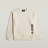 G-STAR Outlet Sprayed 89 Graphic Loose Sweater White