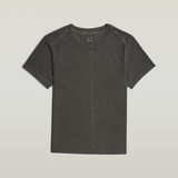 G-STAR Outlet Camiseta Overdyed Front Seam Gris