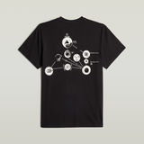 G-STAR Outlet Trims Back Graphic T-Shirt Black
