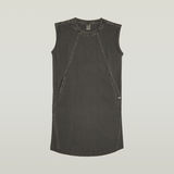 G-STAR Outlet Seam Detail Overdyed Loose Dress Grey