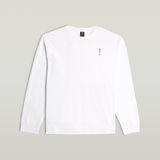 G-STAR Outlet Back Embro Text Loose T-Shirt White