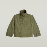 G-STAR Outlet Oversized Short Trench Coat Green