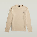 G-STAR Outlet Camiseta Chest Logo Beige