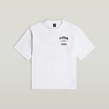 G-STAR Outlet Camiseta Running Dog Boxy Blanco