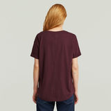 G-STAR Outlet Camiseta Rolled Up Boyfriend Rojo