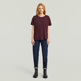 G-STAR Outlet Camiseta Rolled Up Boyfriend Rojo