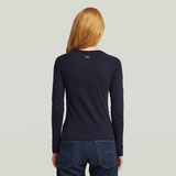 G-STAR Outlet Camiseta Embro Patch Slim Azul oscuro