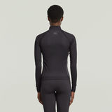 G-STAR Outlet Seamless Zip Top Black