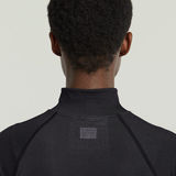 G-STAR Outlet Seamless Zip Top Black