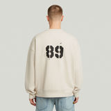 G-STAR Outlet Sprayed 89 Graphic Loose Sweater White