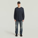 G-STAR Outlet Back Embro Text Loose T-Shirt Dark blue