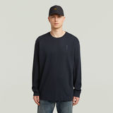 G-STAR Outlet Back Embro Text Loose T-Shirt Dark blue