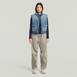 G-STAR Outlet Camiseta A-Line Slim Rib Azul oscuro