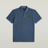 G-STAR Outlet Dunda Overdyed Slim Polo Badge Medium blue