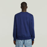 G-STAR Outlet Logo Sweater Medium blue
