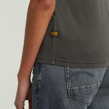 G-STAR Outlet Camiseta Overdyed Front Seam Gris