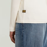 G-STAR Outlet Camiseta A-Line Slim Rib Blanco