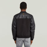 G-STAR Outlet Chaqueta de cuero Varsity Negro