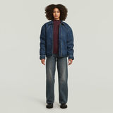 G-STAR Outlet Camiseta A-Line Slim Rib Mock Rojo