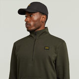 G-STAR Outlet Sudadera Half Zip Label Badge Gris