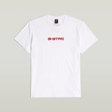 G-STAR Outlet Camiseta Gel Print Blanco
