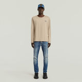 G-STAR Outlet Camiseta Chest Logo Beige