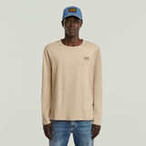 G-STAR Outlet Camiseta Chest Logo Beige