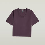 G-STAR Outlet Deep U-Neck Top Purple