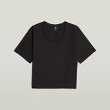 G-STAR Outlet Deep U-Neck Top Black