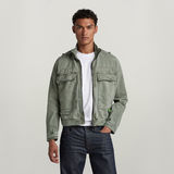G-STAR Outlet Utility Flap Pocket Zip Jacket Green