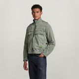 G-STAR Outlet Utility Flap Pocket Zip Jacket Green