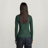 G-STAR Outlet Slim Rib 2.0 Stripe Top Multi color