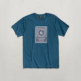 G-STAR Outlet Camiseta Boxed High Density Graphic Azul intermedio