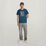 G-STAR Outlet Camiseta Boxed High Density Graphic Azul intermedio