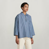 G-STAR Outlet Bowling Polo Medium blue